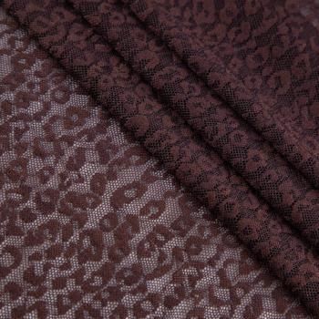 Сетка трикотажная 050-20668 шоколадный жаккардовый