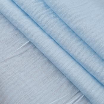 Ткань плательно-рубашечная 049-17568 голубой однотонный