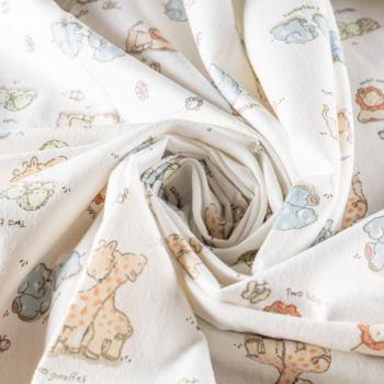 Фланель 060-00652 белый принтованный