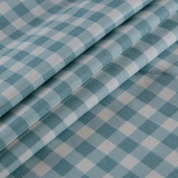 Ткань с водо- и грязеотталкивающей пропиткой 22-02-14690 бирюзовый принтованный