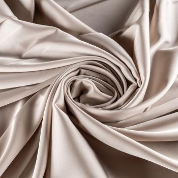 Шелк синтетический К33-787 бежевый однотонный