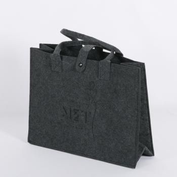 Сумка-шоппер 40x30x15 см TI-64 фетр/серый