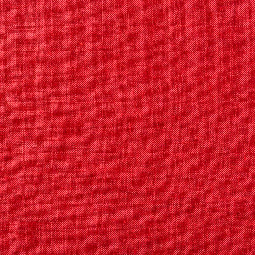 Лен-вискоза 035-01052 красно-коралловый однотонный