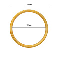 Кольцо для бюстгальтера TBY 10 мм металл 2 шт H1305 под золото 