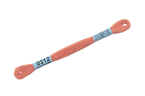 Нитки для вышивания Gamma мулине 8 м 0312 персиковый