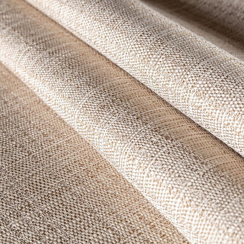 Ткань портьерная лен h-295 см 05-02-00333 серо-бежевый однотонный