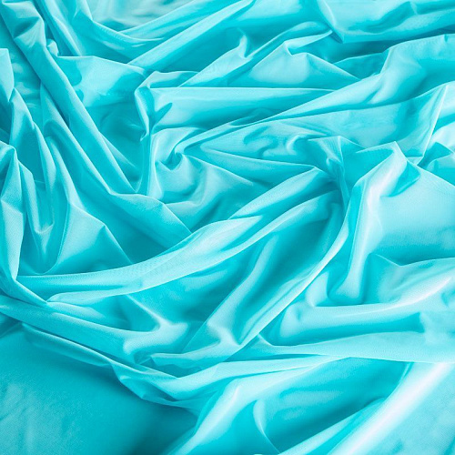 Сетка трикотажная 050-02407 мятно-бирюзовый однотонный
