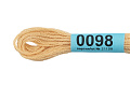 Нитки для вышивания Gamma мулине 8 м 0098 бежевый