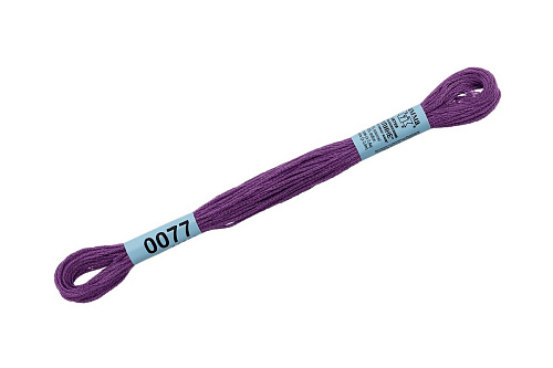Нитки для вышивания Gamma мулине 8 м 0077 сиреневый